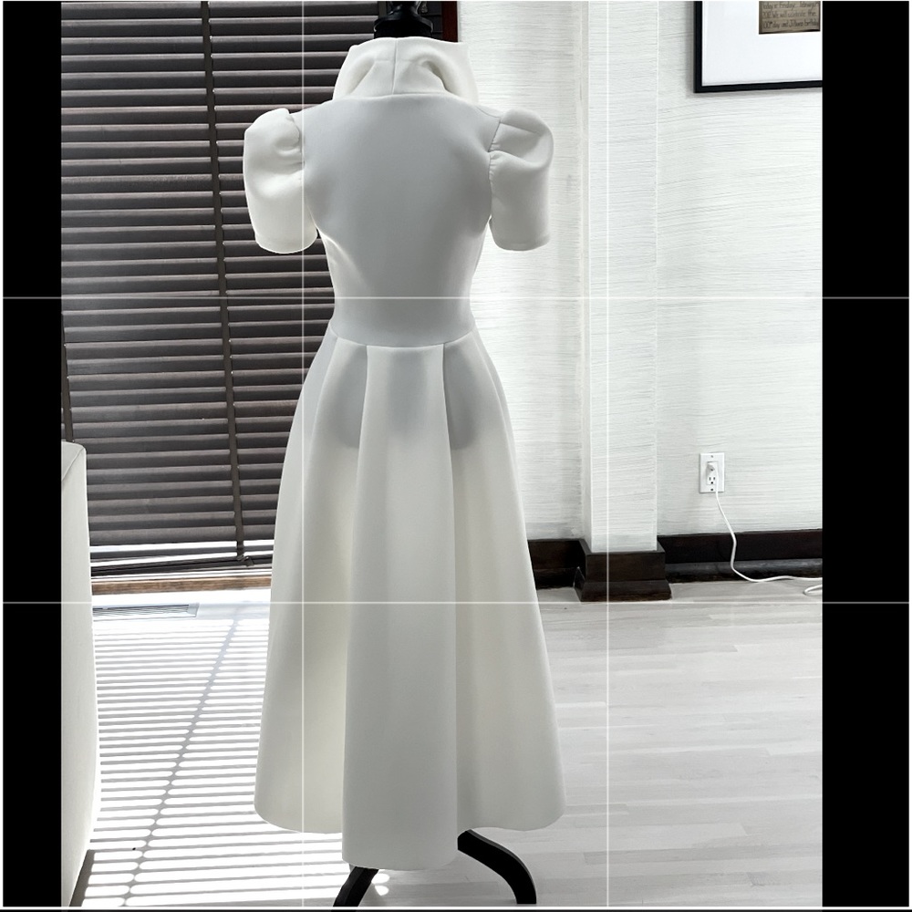 High-Low Ivory Dress - Picture 4 of 9